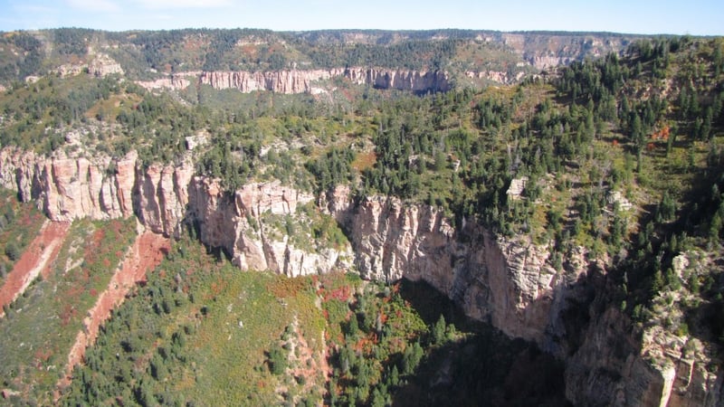 And here we are above this superb geological formation!