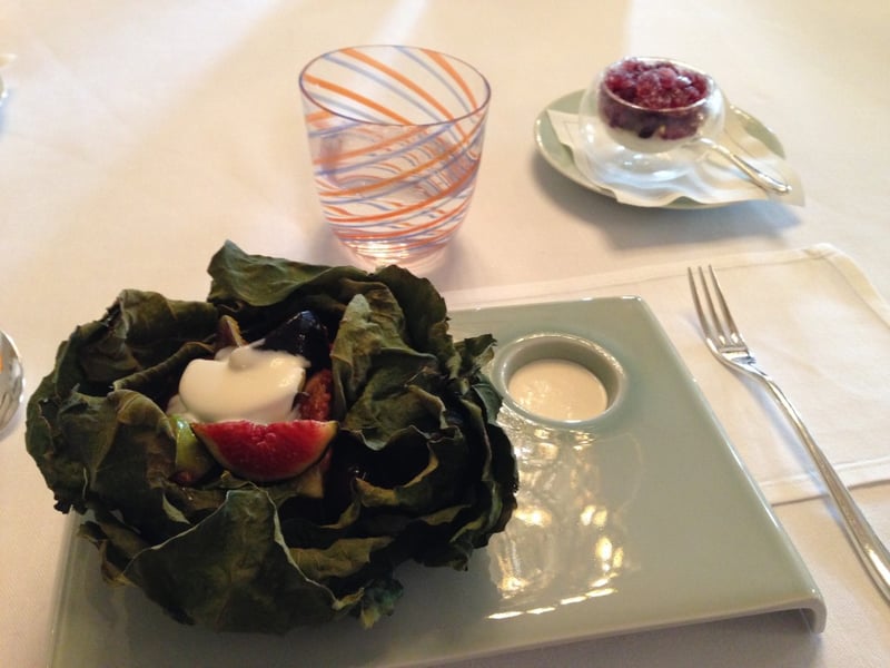 Mon dessert à base de figues fraiches, le tout dans un style unique