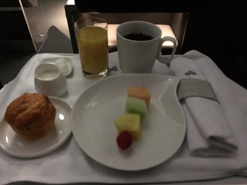 Un petit dej avant atterrissage 