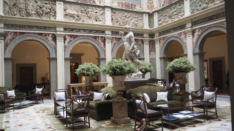 La cour intérieur de cet ancien palazzo florentin