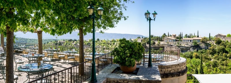 La vue depuis le bar extérieur